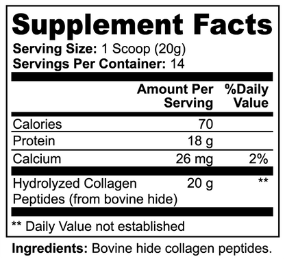 Hydrolyzed Collagen Peptides Grass-Fed